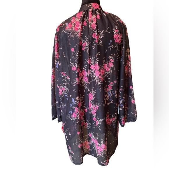 Case Fashions Vintage 70s Volup Whimsygoth Cottagecore Witchy Floral Mini Dress - Picture 5 of 6